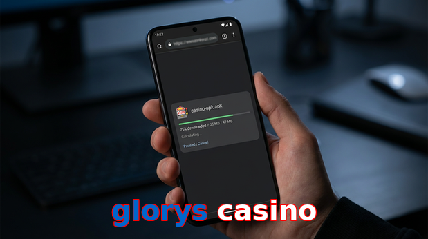 Main screen of Glorys Casino apk page for PK players