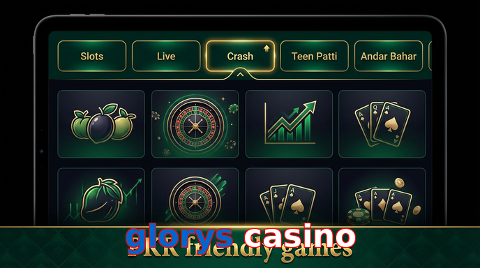 Game list for Glorys Casino games section