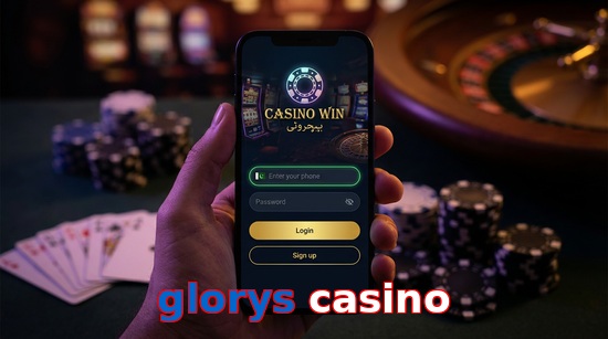 Main screen of Glorys Casino login page for PK players